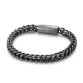 Pulsera de cadena punk retro para hombre en acero inoxidable con cierre magnético - Estilo de Cadena de Torsión Trenzada (KB82299-BD)