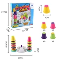 Gioco di sfida a incastro per bambini con tazze colorate e base elettronica - Set Competitivo Multicolore (Volume 0,67 kg)