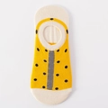 One Size / Yellow Black Polka Dot Stripe
