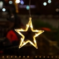 Star shaped LED hanging light with warm glow for Christmas window decoration - Christmas Star