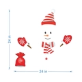 Detailansicht des DIY Schneemann-Magnet-Sets mit 24 Zoll Maßen für die Weihnachtsdeko - 24x24 Zoll / CT001 Magnetischer Kühlschrankmagnet