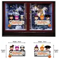 Detail of Halloween window stickers set featuring cartoon vampires and pirate characters - HAPPY HALLOWEEN Set (HL-WSTZ19-023)