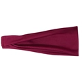 Cinta deportiva elástica roja oscura para hombre en tejido transpirable texturizado - Burdeos