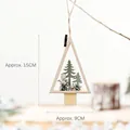 Pendaglio natalizio in legno con pupazzo di neve e scritta XMAS, dettaglio h 15 cm - Pupazzo di Neve XMAS