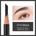 Matita per sopracciglia nera 01 impermeabile con punta a spada per un look naturale - 01# Nero