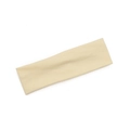 Beige athletic sports headband for running and yoga laid flat on white background - Width 5cm/Folded Length 20.5cm / Beige