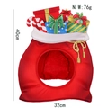 Chapeau de sac cadeau de Noël en velours rouge, dimensions 40x32cm pour cosplay - Coiffe Sac de Chance (WXC20097)