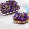 Preserved purple statice dried flowers in a gold tray and clear plastic box for DIY crafts - Forget-me-not 1 Box 40g