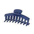 Matte dark blue claw clip with multi-tooth design for a secure hair hold - 11cm / Matte Navy Blue / Bulk Packaging