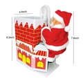 Electric climbing Santa Claus chimney toy with dimensions 8.3 inch height and 4.9 inch width - Electric Climbing Chimney Style