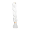 Single white jumbo braid hair extension made of high-temperature synthetic fiber - 60# (Pure White)