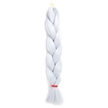 Silver white jumbo braid hair made of high-temperature synthetic fiber for styling - GREY (Grey)