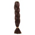 Reddish brown jumbo synthetic hair braid extension for African braided hairstyles - 4# (Dark Brown)