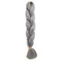 Single pack of gray jumbo braid synthetic hair extensions for African style braids - YG171 (Silver Grey)