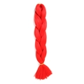 Vibrant red jumbo braid hair extension made of high-temperature synthetic fiber - RED (Red)