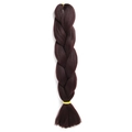 Jumbo braid hair extension in deep burgundy synthetic fiber for colorful braids - 99J (Burgundy)