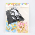 36 inch gender reveal balloon set with black balloon and blue pink confetti packs - 36-inch Gender Reveal Latex Set