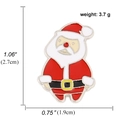 Cartoon Santa Claus enamel pin brooch in red and white with dimensions 1.06x0.75 inches - Full Body Santa Claus Style (A00935)