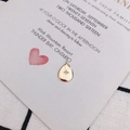 Golden teardrop charm with engraved starburst and zircon on a minimalist background - 12# Gold Teardrop Starburst