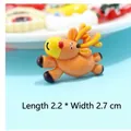 Cute reindeer resin accessory in bright orange for DIY crafts and phone case decor - Running Deer