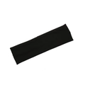 Fascia sportiva nera elastica per yoga e fitness da donna su sfondo bianco neutro - Larghezza 5cm/Lunghezza Piegata 20,5cm / Nero