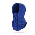 Royal blue winter balaclava with warm fleece fabric and adjustable drawstring for cycling - One Size / Sapphire Blue