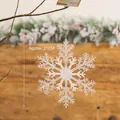 Ornamento a fiocco di neve in acrilico da 21cm con trama a cristallo per decorazione - 21cm / Fiocco di Neve Stile F-Cristallo Trasparente