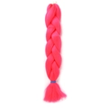 Pink synthetic jumbo braid hair extension for African style braiding in solid color - PINK (Pink)