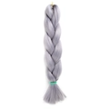 Gray jumbo braid hair extensions made of high-temperature synthetic fiber in solid color - 2GREY (Dark Grey)
