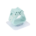 Self-adhesive light blue wall mount mop holder with non-slip roller design - 6*6 Standard / Green