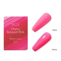 B023 Cherry Blossom Pink nail gel polish in 12ml bottle with matte and glossy finishes - Cherry Blossom Pink B23