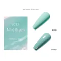 Vernis à ongles gel Vert Lotus B033 avec finitions mate et brillante en flacon 12ml - Lotus Vert B33