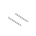 Minimalist S999 sterling silver stud earrings with high polished cylindrical finish - 11mm Ear Sticks