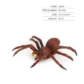 Realistic brown and red spider toy figure, 12x12x4cm lifelike insect model for kids - Spider ZQ1706