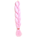 Pink jumbo braid hair extension made of high-temperature synthetic fiber on white background - 2PINK (Rose Pink)