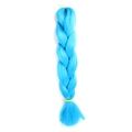 Vibrant blue jumbo braid synthetic hair extensions for African braiding styles - 2513B (Cyan Blue)
