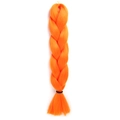 Vibrant orange synthetic fiber jumbo braid hair extensions in solid color weave - YELLOW (Yellow)