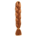 Jumbo braid hair extension in vibrant reddish brown color with synthetic fiber texture - 30# (Light Auburn)