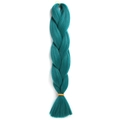 Vibrant peacock blue jumbo braid hair extension made of high-temperature synthetic fiber - BD (Peacock Blue)