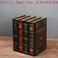 European vintage book storage box set in small size 13.5x11x16.5cm with gold foil details - Small Model A / 13.5*11*16.5CM