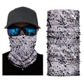Seamless outdoor neck gaiter with gray splash ink pattern for skiing and cycling - S266 Gray Pink Splatter