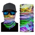 Thermal seamless neck gaiter with colorful smoke pattern for outdoor skiing and cycling - S272 Colorful Smoke
