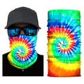 Rainbow spiral tie-dye seamless magic headwear for outdoor cycling and ski masks - S265 Spiral Tie Dye