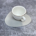 Beige Grey Coaster