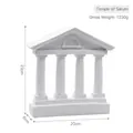 White resin Saturn Temple architectural model decoration, 23cm height Roman column style - Temple of Saturn