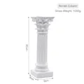 White resin Corinthian Roman column decor ornament, height 30cm with a 9cm square base - Roman Column