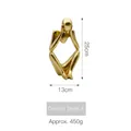 Nordic abstract thinker resin sculpture in gold matte finish style A 25cm height - Gold Thinker Figurine Style A (HBSK9510)