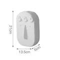 Modern white ceramic face vase with abstract relief 21cm height Nordic home decor - Large White Unglazed Face