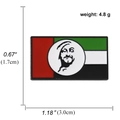 Zinklegering VAE vlag pin met portret, rechthoekig formaat 3,0x1,7cm en gewicht 4,8g - VAE Dubai 1