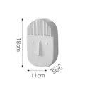 Minimalist white matte ceramic face vase with abstract profile design, 18cm height - Medium White Unglazed Face